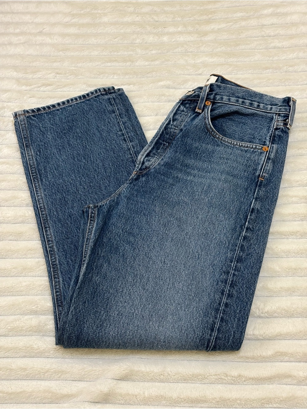 Agolde 90s mid rise jeans 100% cotton sz 26 - Picture 6 of 12
